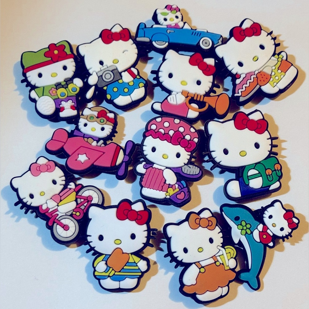 12 Hello Kitty Croc Charms Jibbit Shoe Charm Disney Croc Charms